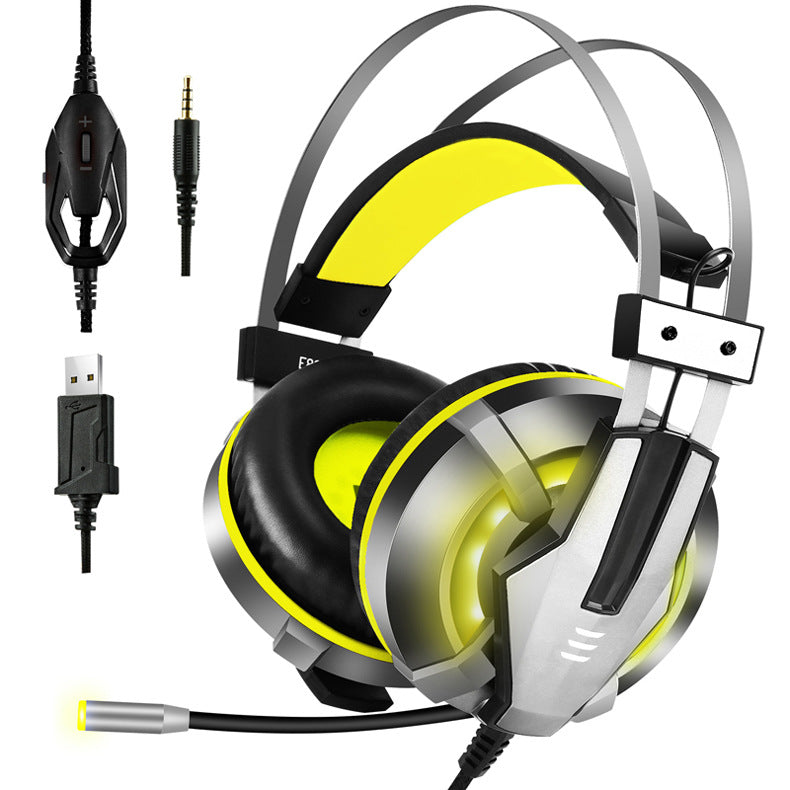EKSA USB Gaming Headset RGB Wired Headphone Head-Mounted Earphone for Universal Computers Mobile Phones EKSA USB Gaming Headset RGB Wired Headphone Head-Mounted Earphone for Universal Computers Mobile Phones
